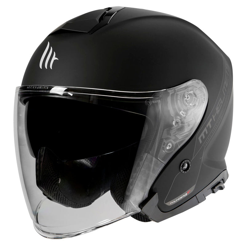 MT HELMETS THUNDER 3 JET SV SOLID BLK MAT LG IT-123-016