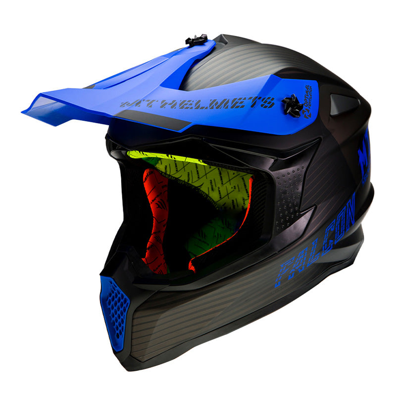 MT HELMETS FALCON SYSTEM BLUE L IT-221-326