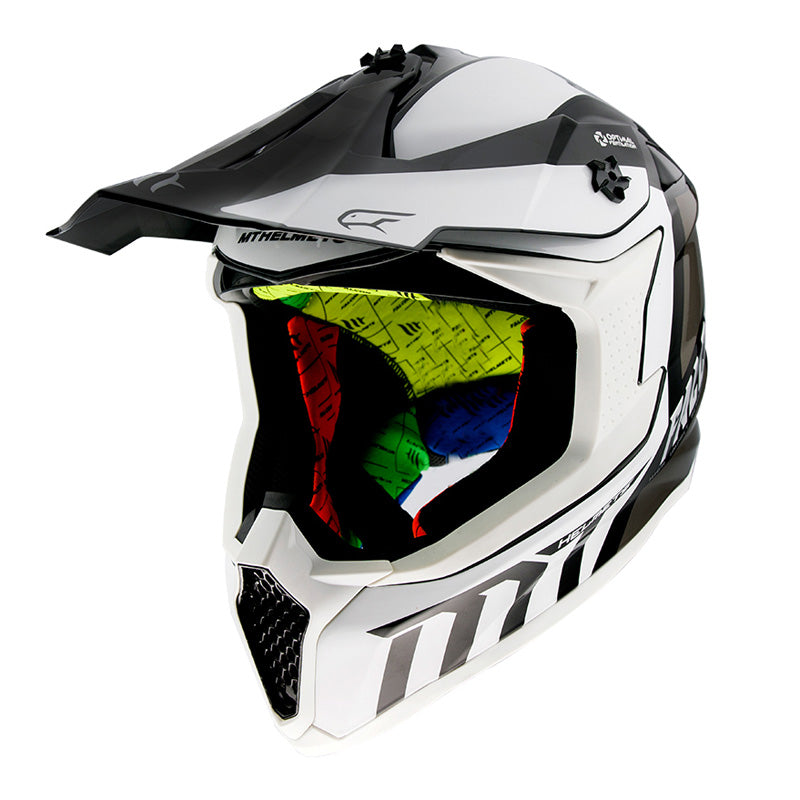 MT HELMETS FALCON WARRIOR WHITE L IT-221-556
