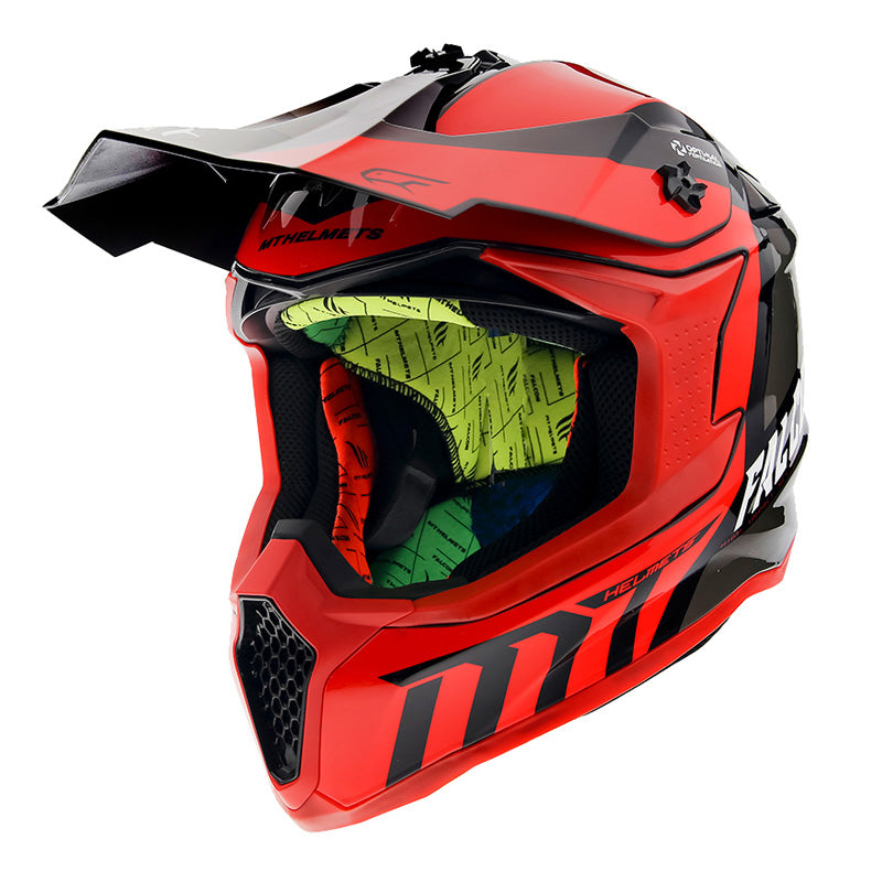 MT HELMETS FALCON WARRIOR RED L IT-221-516