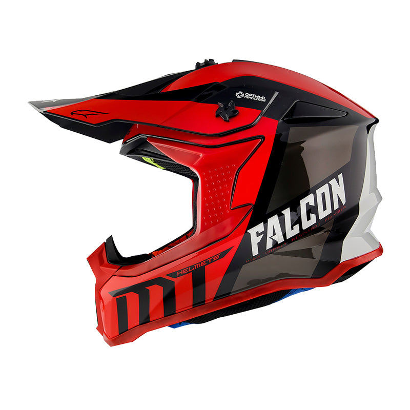 MT HELMETS FALCON WARRIOR RED L IT-221-516