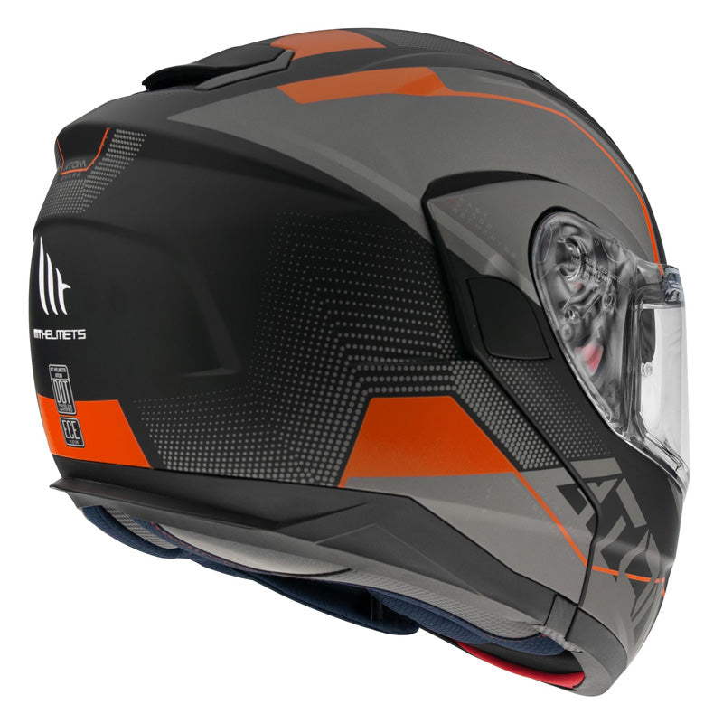 MT HELMETS ATOM SV QUARK ORANGE FLUO L IT-025-676