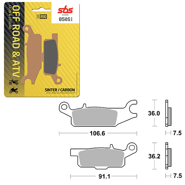 SBS ATV/UTV SINTER BRAKE PAD  6240850100