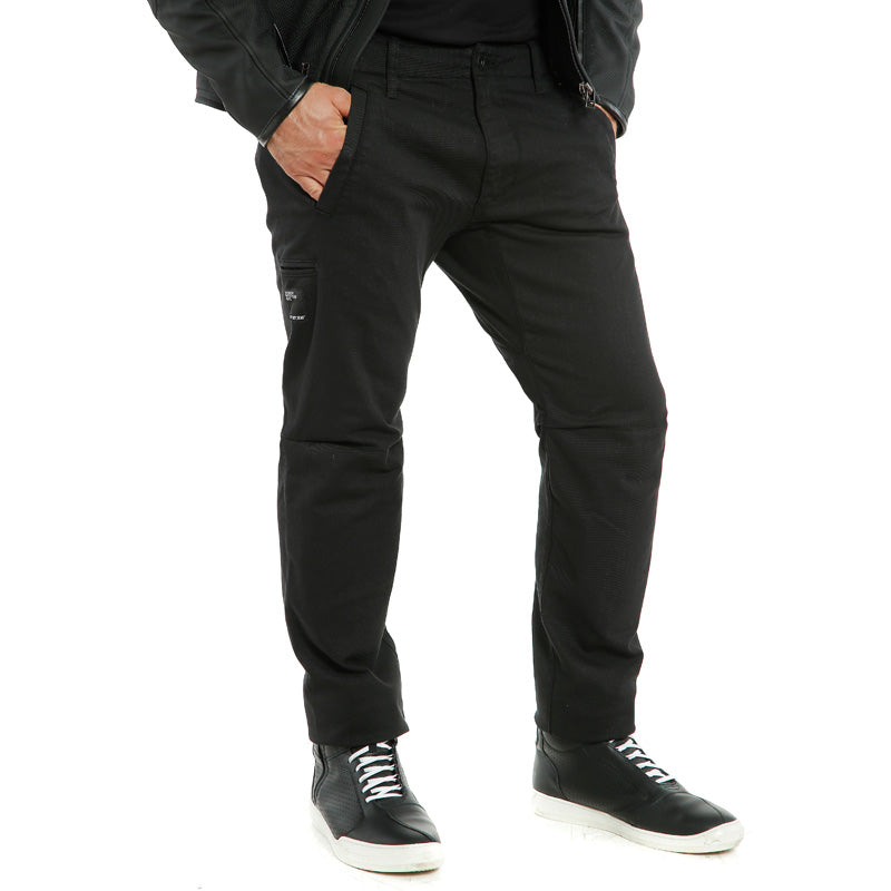 DAINESE CHINOS TEX PANTS - BLACK (34) 1755144-001-34