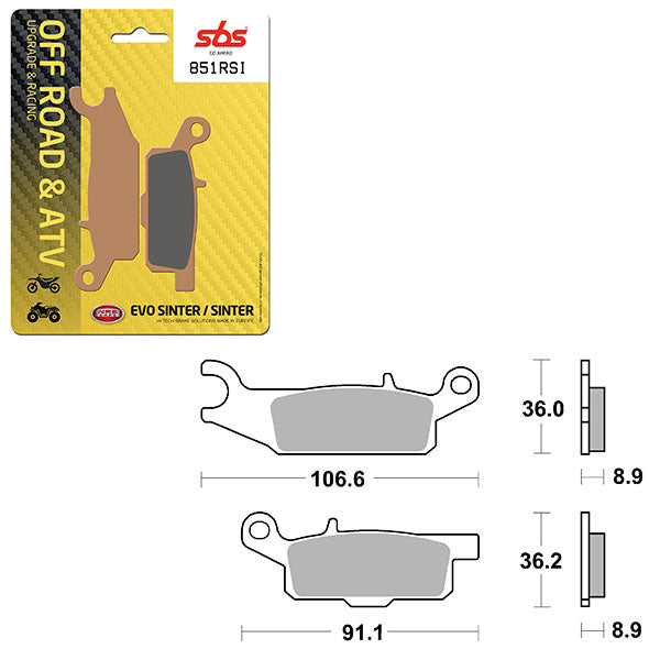 SBS EVO SINTER BRAKE PAD  6280851100