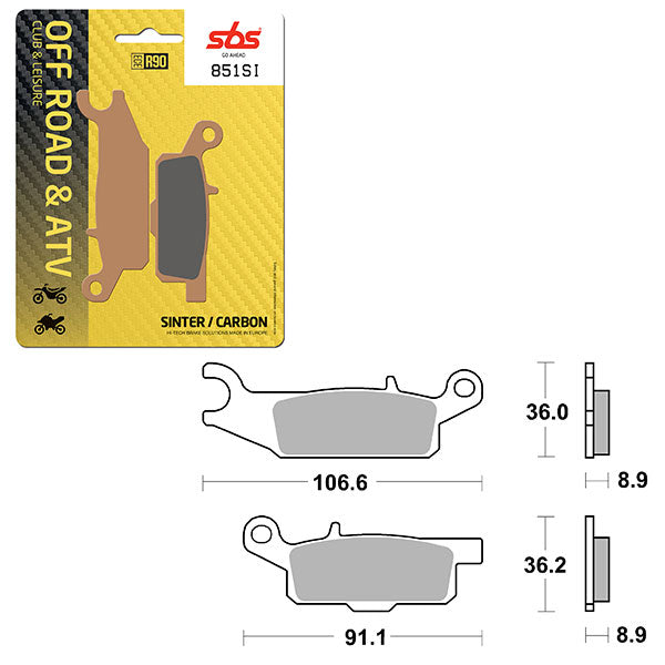 SBS ATV/UTV SINTER BRAKE PAD  6240851100