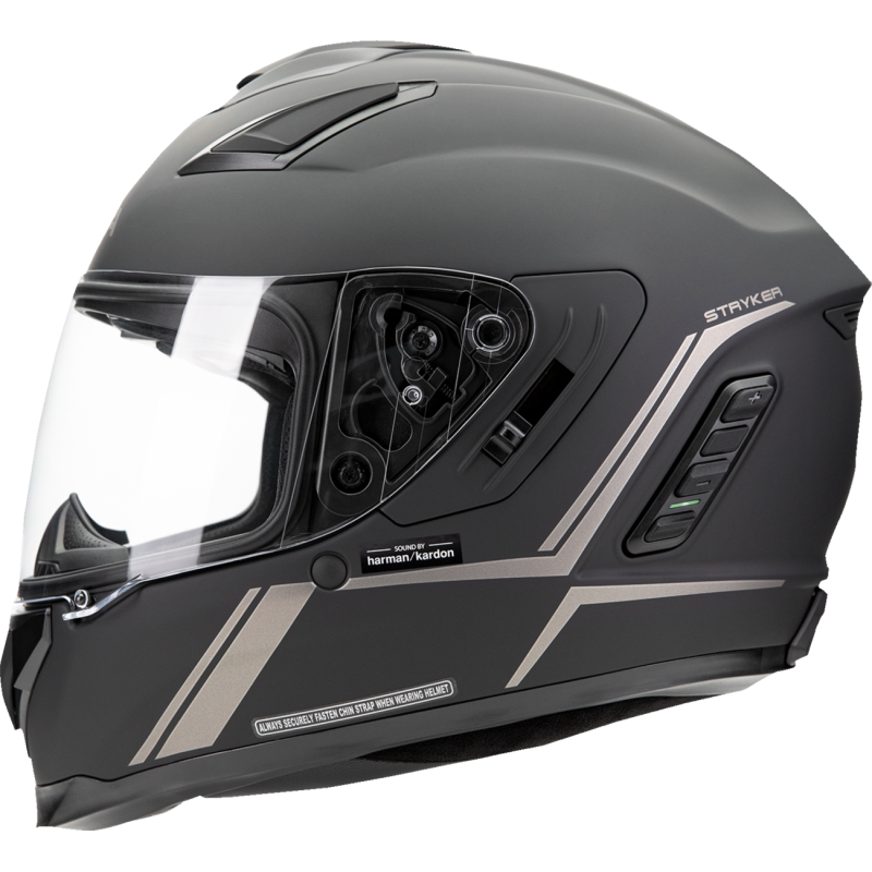 SENA STRYKER SMART HELMET FULL-FACE MATT BLACK XL SIZE DOT STRYKER-MB0XL1