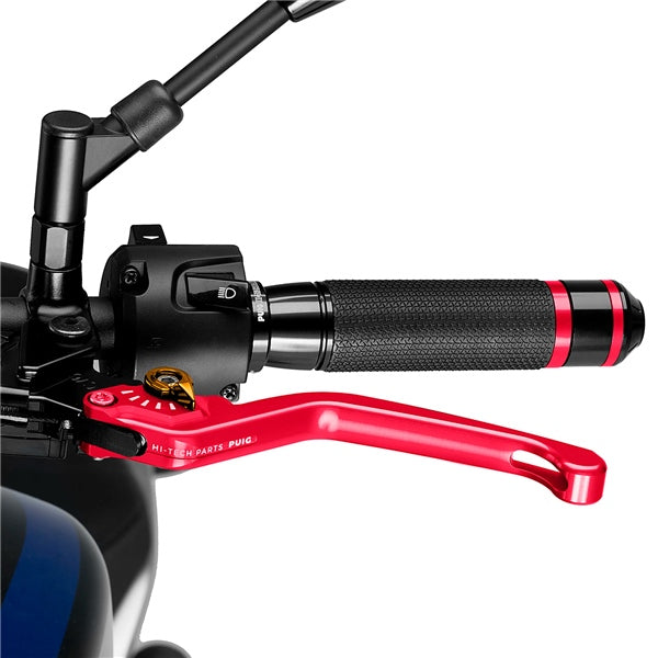 PUIG CLUTCH LEVER NON-FOLDABLE RD/GLD 220RO