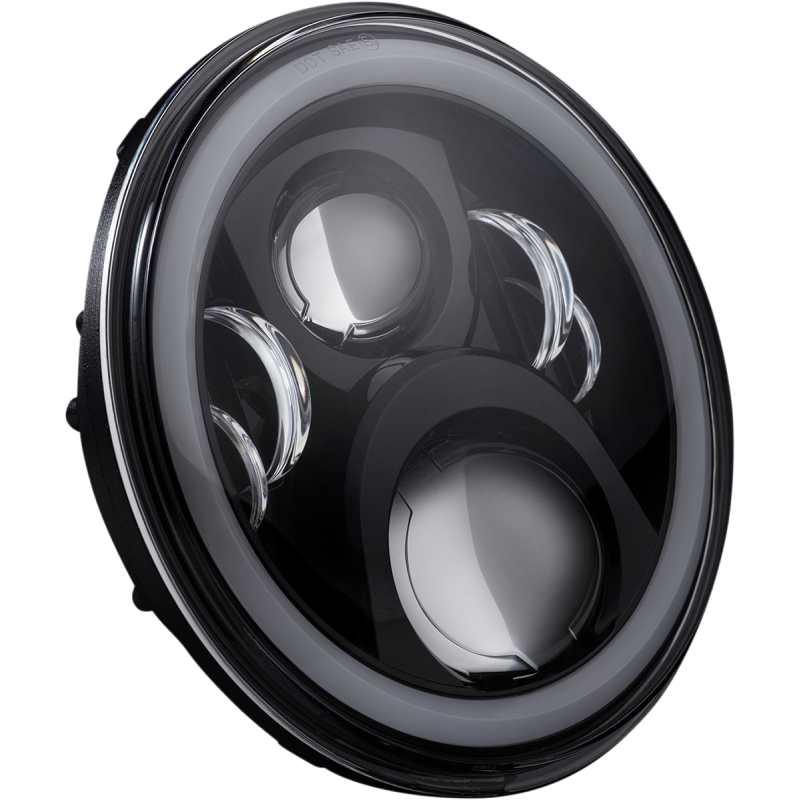 CUSTOM DYNAMICS HEADLAMP 7" PROGLOW BLK PG-7-14-B