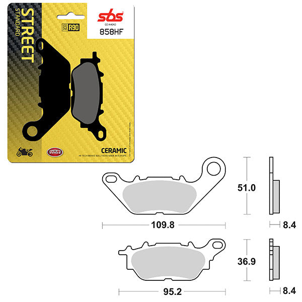 SBS ATV/UTV CERAMIC BRAKE PAD  6190858100