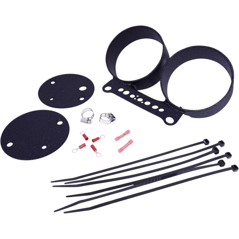 DRAG SPECIALTIES MOUNT GAGE WRNKL B DOUBLE T21-6924WB