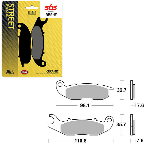 SBS ATV/UTV CERAMIC BRAKE PAD  6190859100
