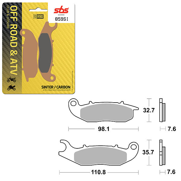 SBS ATV/UTV SINTER BRAKE PAD  6240859100