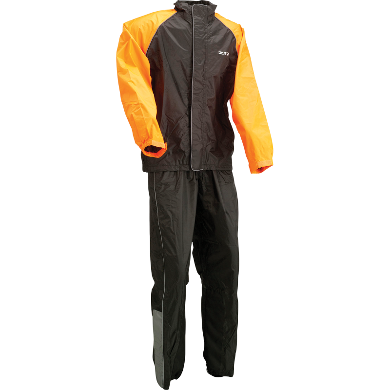 Z1R RAINSUIT BK/OR 2X 2851-0533