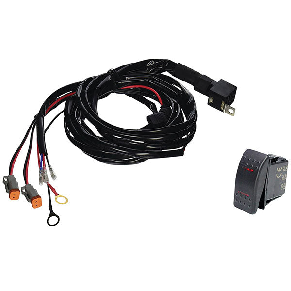 TIGER LIGHTS MOJAVE WIRE HARNESS 2PIN 2LITE 2"/2X3"/3"FM/3" UP TO 2 LIGHTS TLMWH2