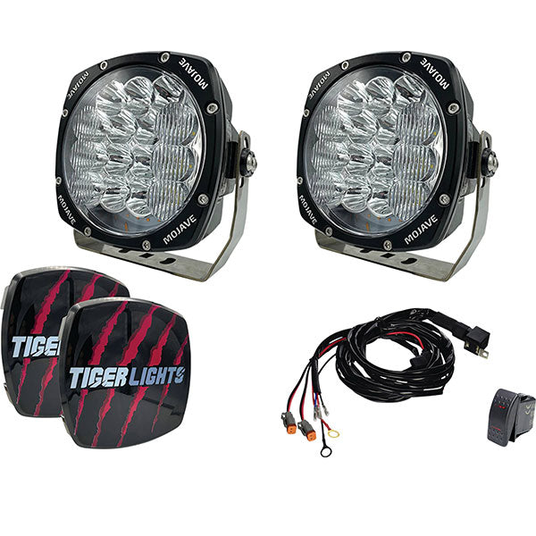 TIGER LIGHTS MOJAVE 8" LIGHT KIT & HARNESS  TLM8-KIT