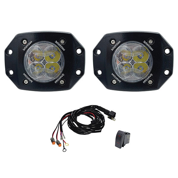TIGER LIGHTS MOJAVE 3" FLUSH MOUNT LIGHT KIT & HARNESS  TLM3-FM-KIT