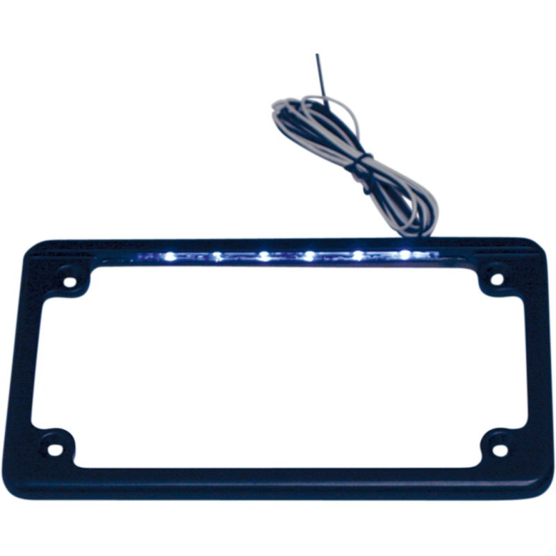 CUSTOM DYNAMICS LED LICENSE PLT FRAME BLK LPF-HRZ-B-LP