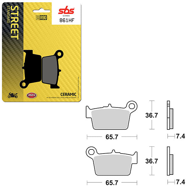 SBS ATV/UTV CERAMIC BRAKE PAD  6190861100