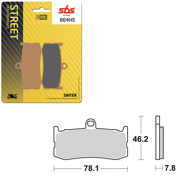 SBS PERFORMANCE HS SINTER BRAKE PAD  6250864100