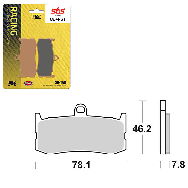 SBS ROAD RACING & TRACKDAYS SINTER BRAKE PAD  6470864100