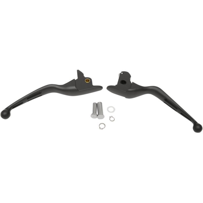 DRAG SPECIALTIES LEVERS SLOT BLK 14-16 FLT PR H07-0601MB