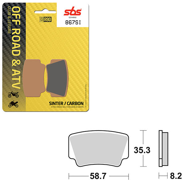 SBS ATV/UTV SINTER BRAKE PAD  6240867100