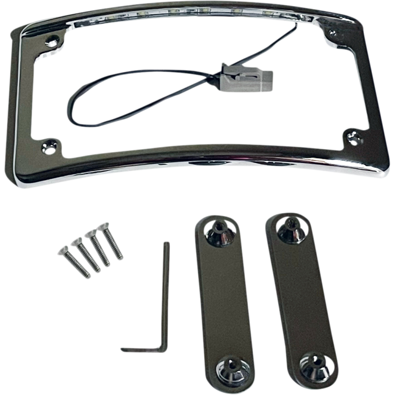 CUSTOM DYNAMICS FRAME LICENSE LED CVO CHR LPF-RAD-CVO-C