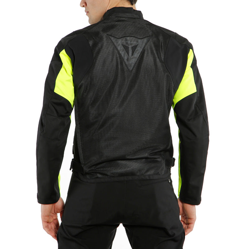 DAINESE SAURIS 2 D-DRY JACKET BLACK/BLACK/FLUO-YELLOW 1654624-N49-56