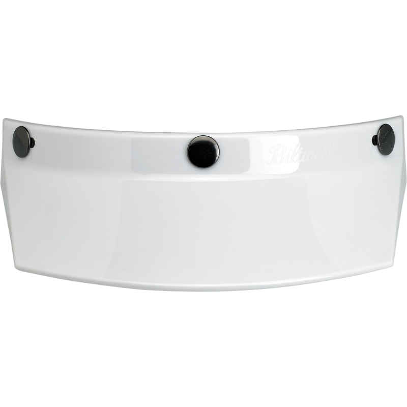 BILTWELL VISOR MOTO 3SNAP WHT 2002-562