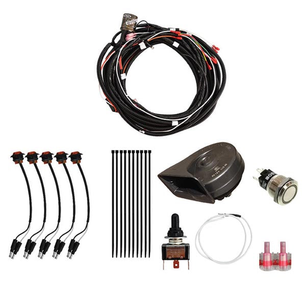 SUPERATV SELF-CANCELING TURN SIGNAL KIT W/ TOGGLE SWITCH & DASH HORN KAWASAKI TSK-K-FXT-001