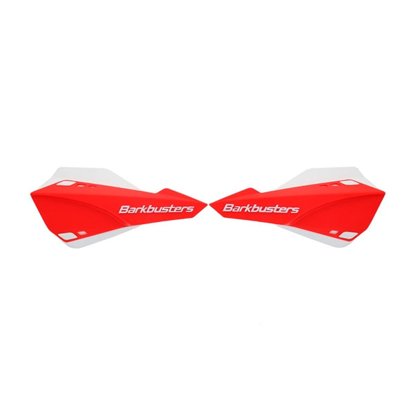 BARKBUSTERS HANDGUARD SABRE W/DEFLECTOR RD/WH SAB-1RD-WH