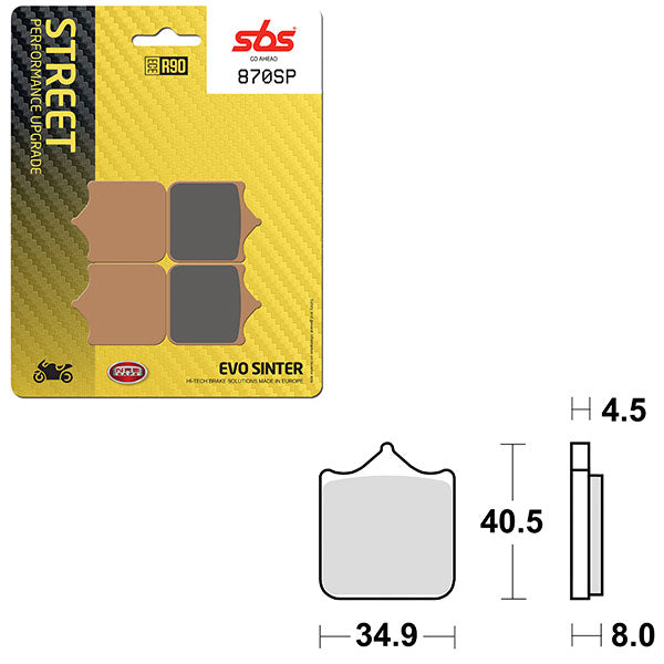 SBS SP EVO SINTER BRAKE PAD  6390870108