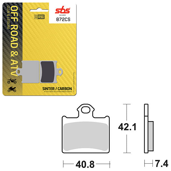 SBS CLUB, TRAILS & LEISURE CARBON BRAKE PAD  6330872100