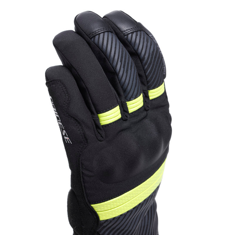 DAINESE FULMINE D-DRY GLOVES - BLACK/YELLOW FLUO/GREY (M) 18100009-95L-M