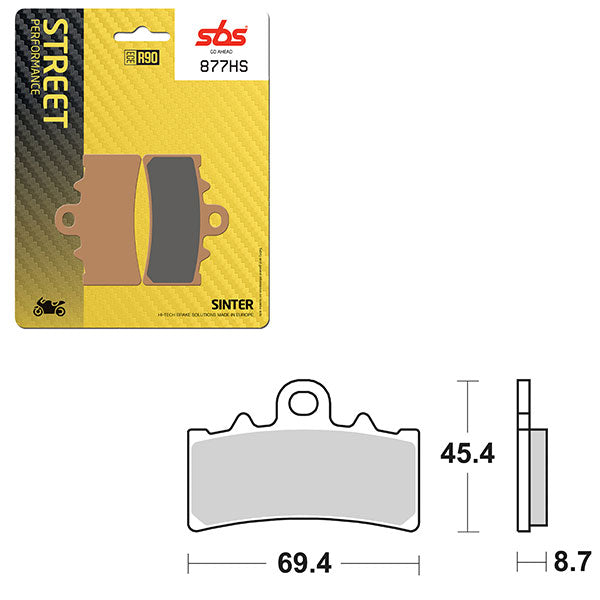 SBS PERFORMANCE HS SINTER BRAKE PAD  6250877100