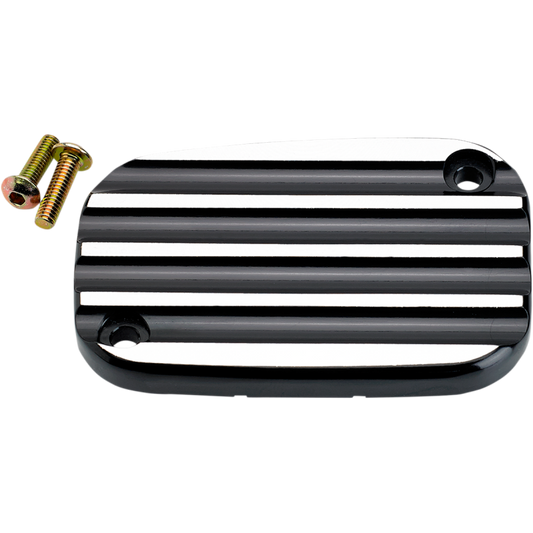 JOKER MACHINE FL/VROD FR MASTER CYL CVR FINNED BLACK 08-002B