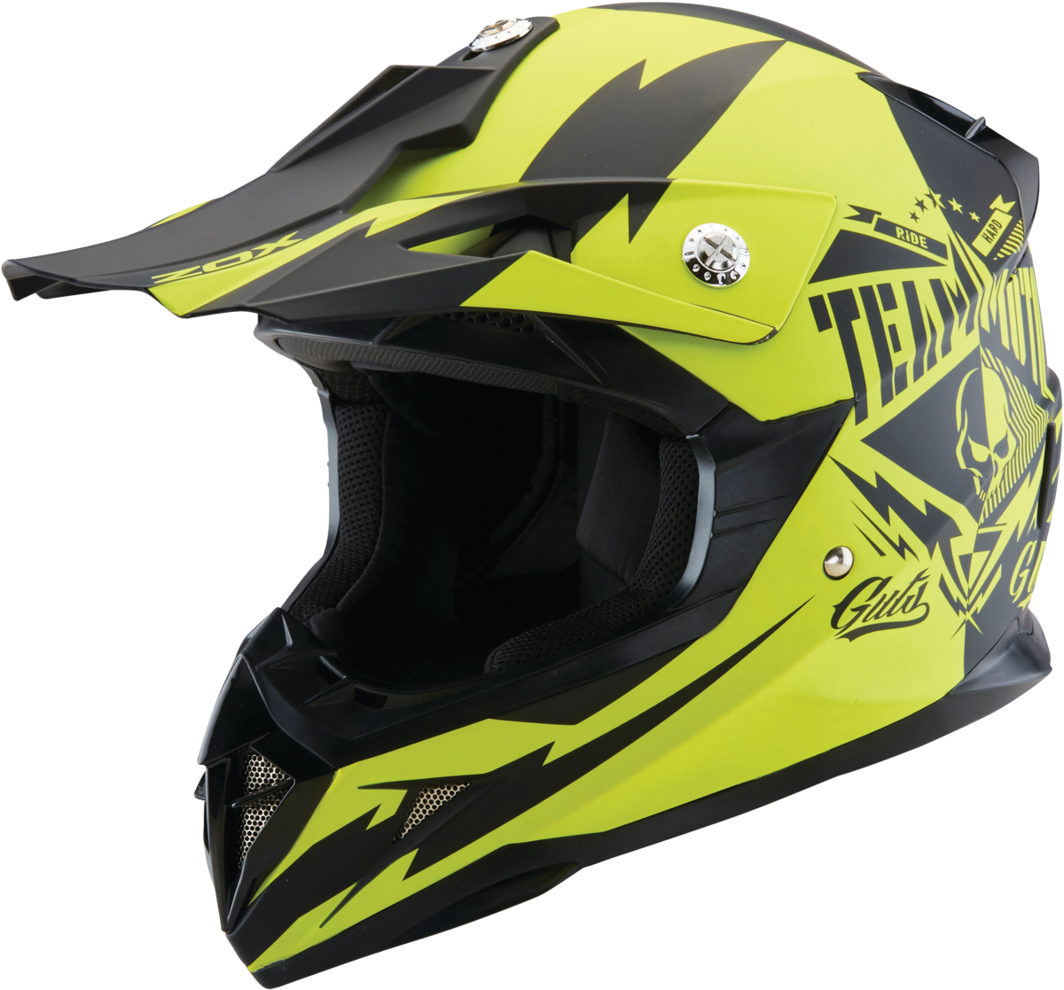 ZOX PULSE JR GLORY MATTE HI-VIZ YELLOW M YM-211