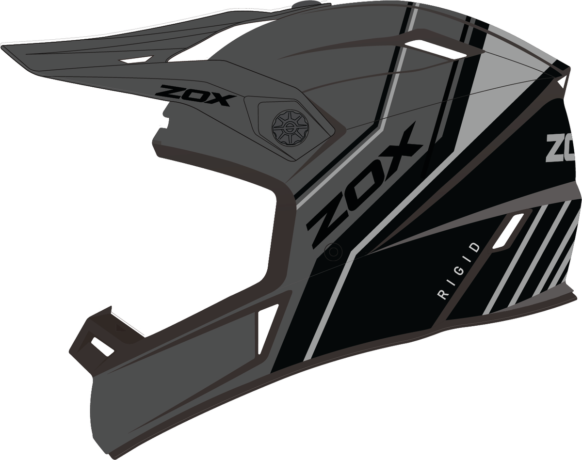 ZOX RAGE RIGID BLK/GREY 2XL ST-1592