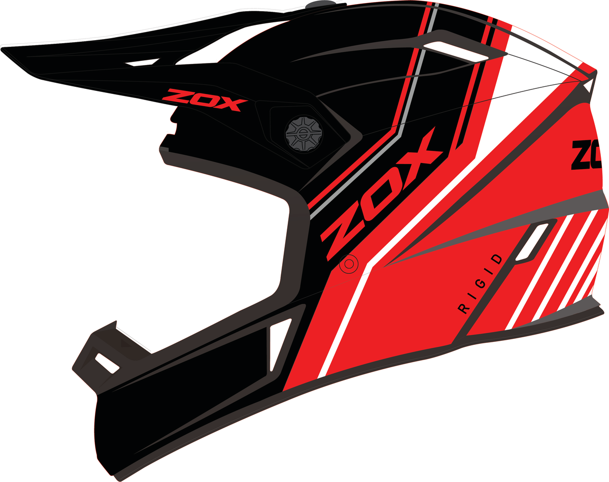 ZOX RAGE RIGID RED/BLK XL ST-1592