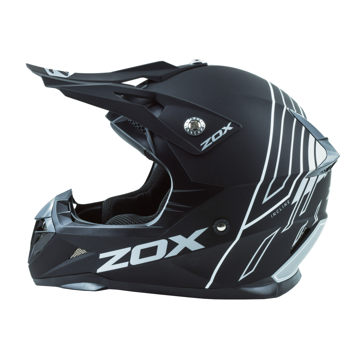 ZOX PULSE INCLINE BLK/WHT/SIL XS YM-915