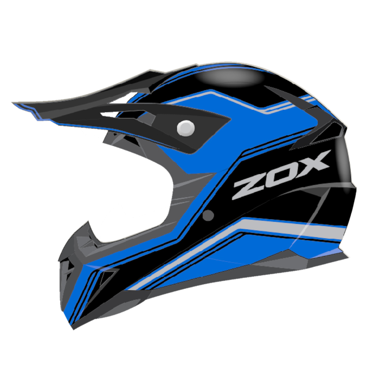ZOX PULSE VIGOR BLACK/BLUE XL YM-915