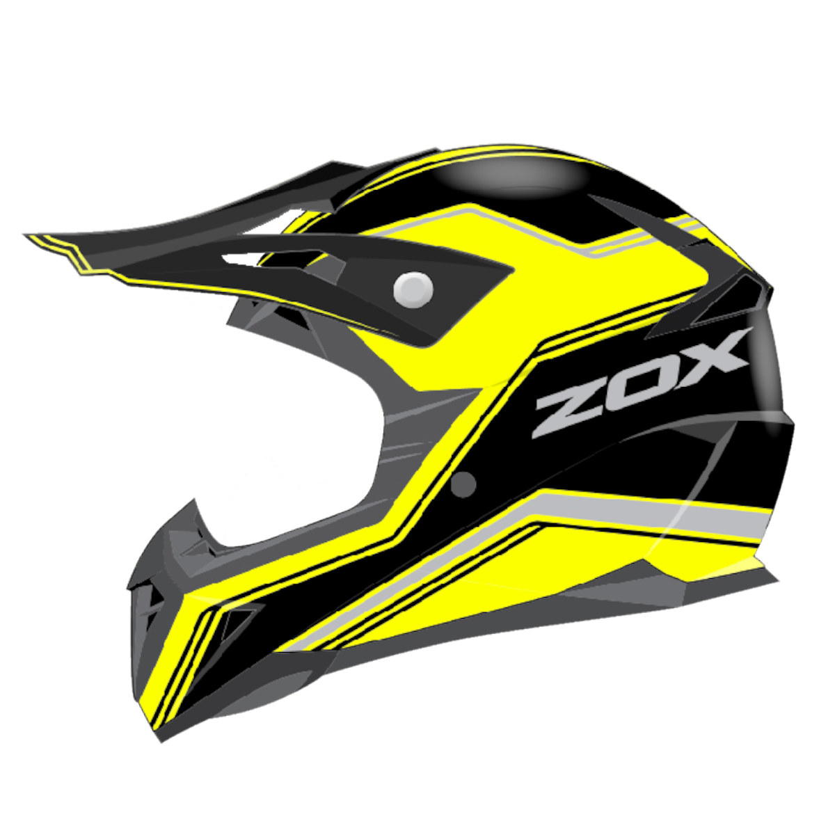 ZOX PULSE VIGOR BLACK/YELLOW M YM-915