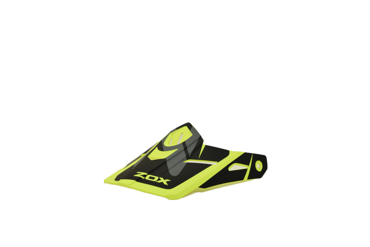 ZOX MX10 PEAK FUSE MATTE HI-VIZ YEL/BLK YEL ST-1576