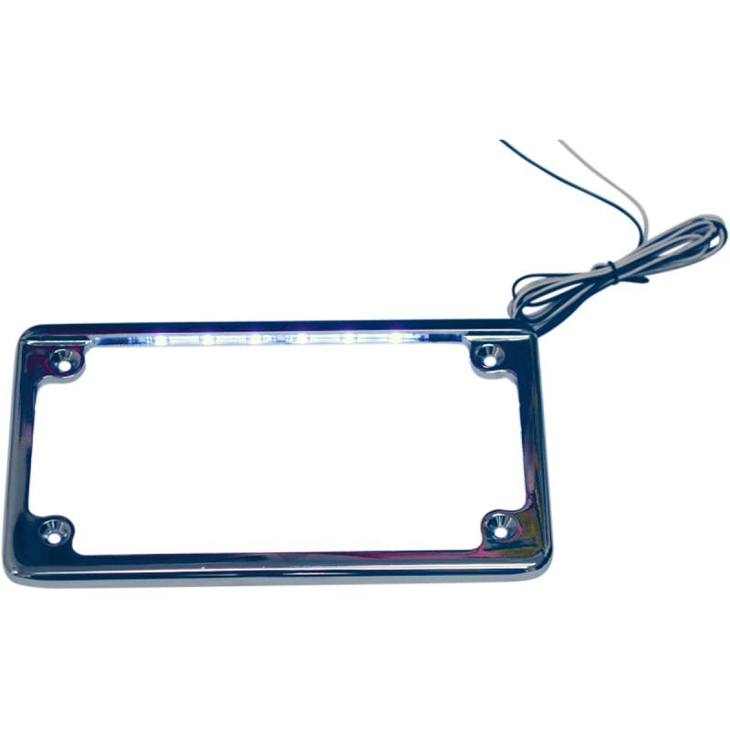 CUSTOM DYNAMICS LED LICENSE PLT FRAME CHR LPF-HRZ-C-LP
