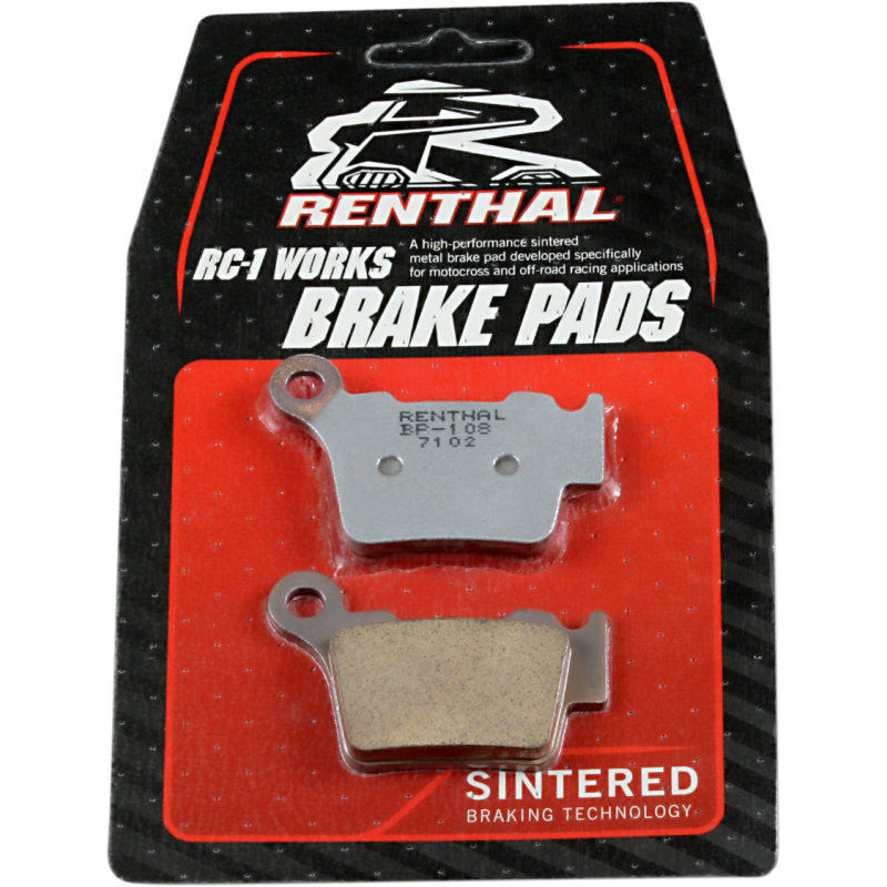 RENTHAL BP-108 RC-1 WORKS BRAKE PAD SET MX RENTHAL BP-108
