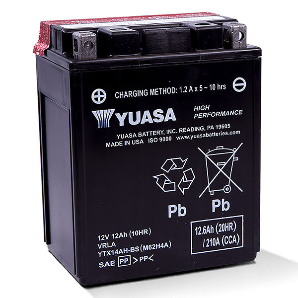YUASA AGM BATTERY YTX14AH-BS YUAM62H4A