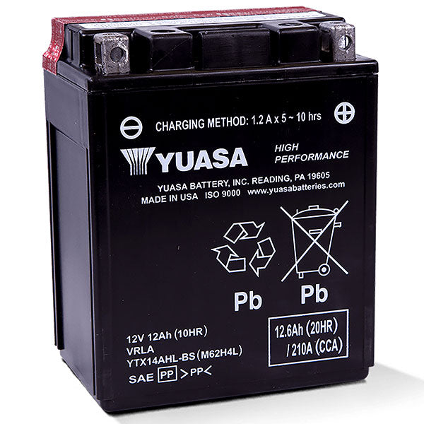 YUASA AGM BATTERY YTX14AHL-BS YUAM62H4L