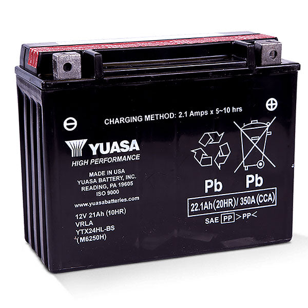 YUASA AGM BATTERY YTX24HL-BS YUAM6250H
