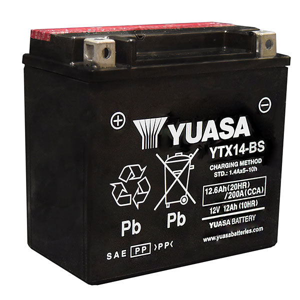 YUASA AGM BATTERY YTX14-BS YUAM3RH4S